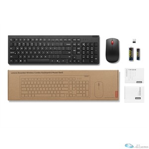 LENOVO Essential Keyboard & Mice Combo 2.4G Gen2 Black CA-FR