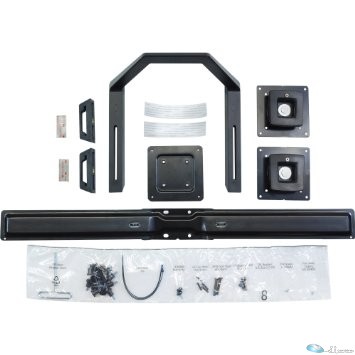 ERGOTRON KIT, SINGLE MONITOR TO DUAL MONITOR WITH HANDLE, BLACK, Perfect dual-mo