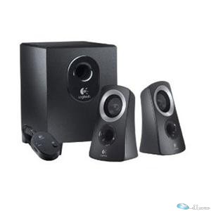 LOGITECH Z313 Speaker System with Subwoofer - SPEAKER SYSTEM - Black - 25watt -