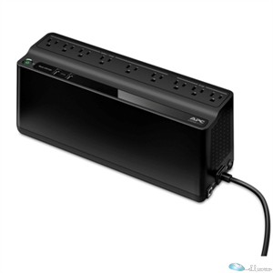 APC Back-UPS 850VA, 120V, 2 USB charging ports, 9 NEMA outlets (3 surge)