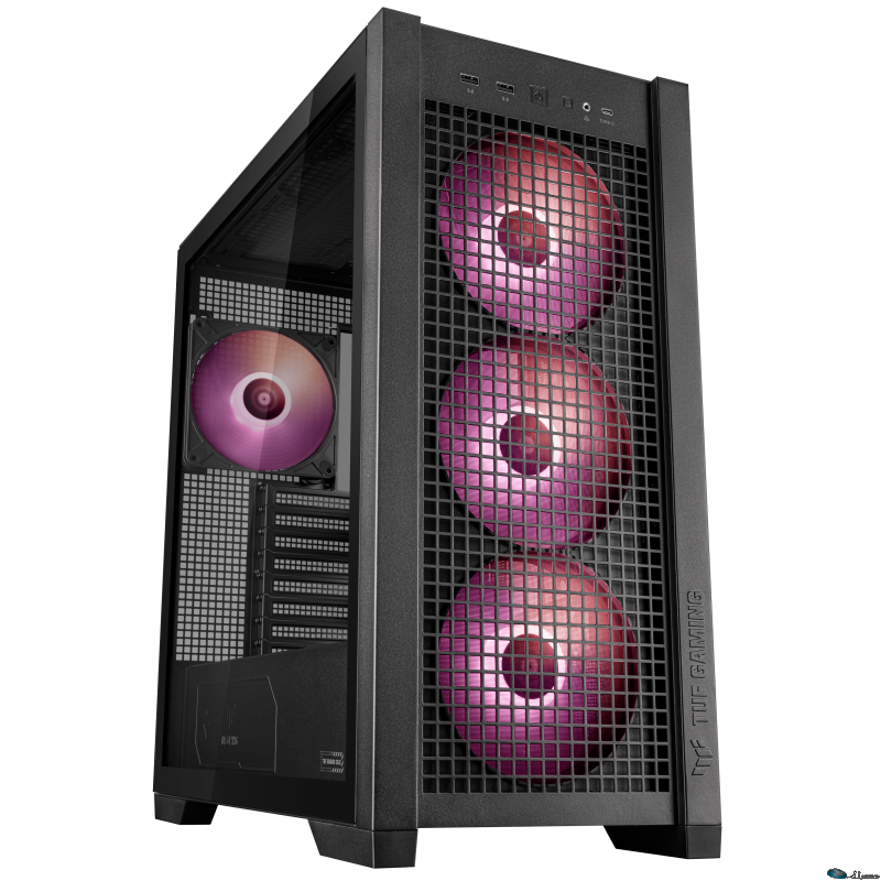 ASUS TUF GAMING GT302 ARGB ATX MID-TOWER CASE FOUR 140 X 28 MM ARGB FANS FOR HIG