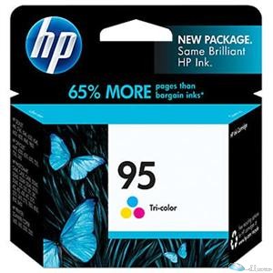 HP 95 (C8766WN#140) Tri-Color Original InkJet Catridge; Avg Page Yield 330